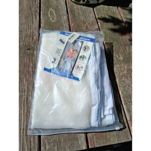 96" x 245" Magnetic Mesh Screen Door White NEW in Package